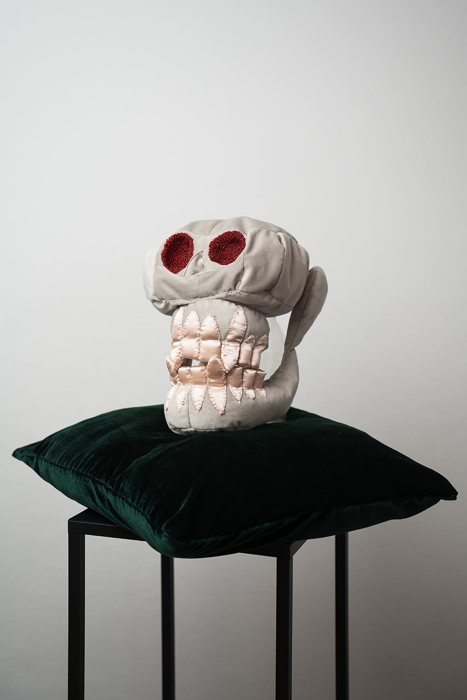 Art Plush Number 2, Skull with Red Glimmer